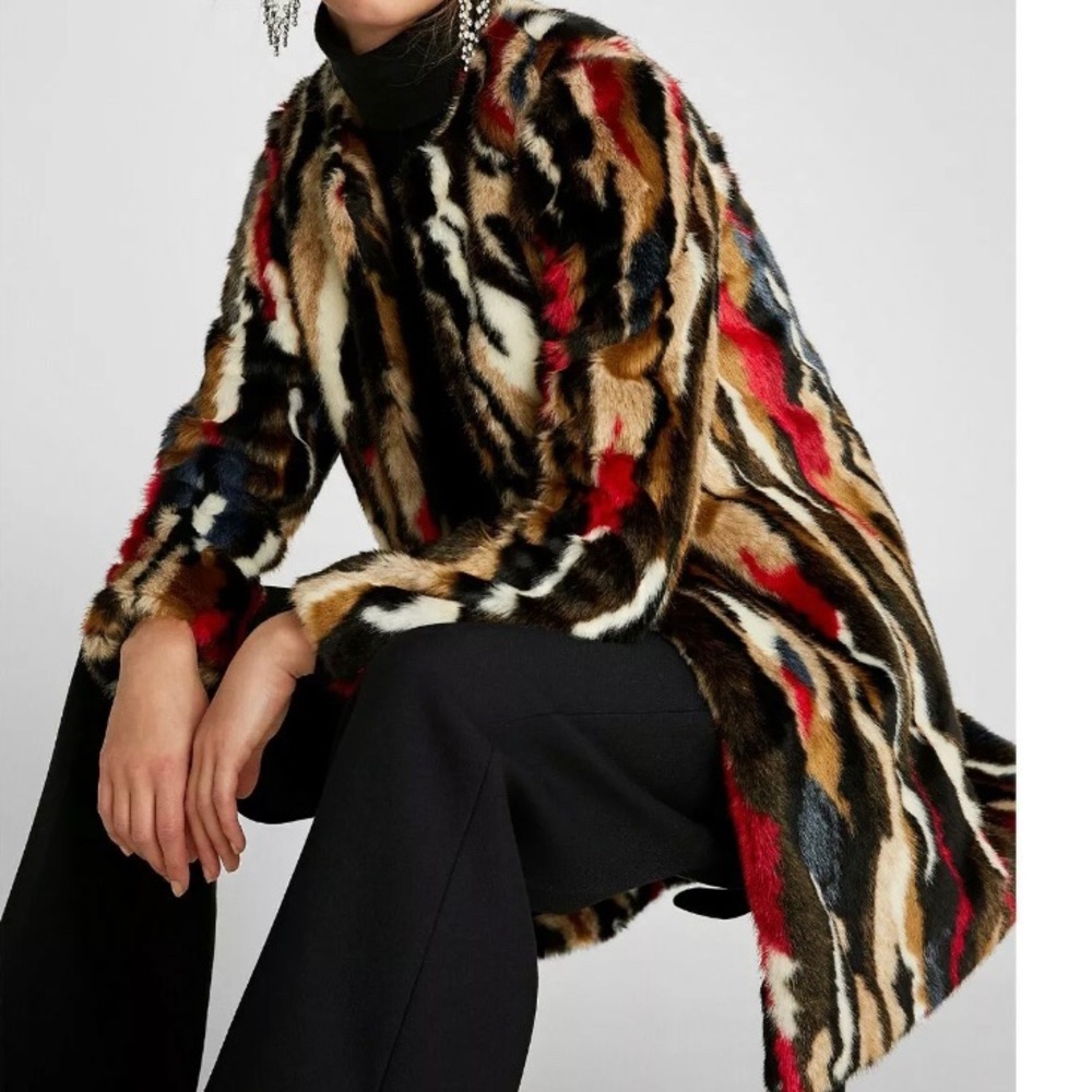 Zara faux fur